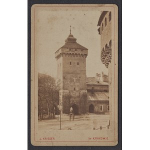 KRIEGER Ignacy] Fotografia Bramy Floriańskiej w Krakowie. Fot. I. Krieger. Kraków [po 1875 r.]