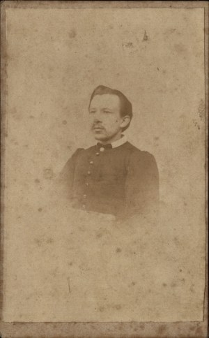 [PACZOSIŃSKI Jan] CDV photograph by p. Rogozinski. Photographed by J. Paczosiński. [Krosno, l. 60s of the XIX century].