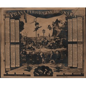 Prasa perjodyczna Lwowska. 1873. Mal. Karol Młodnicki. Fotogr. i wydał Józef Eder