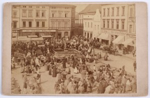 Lviv market square. Albumen photograph from the 1860s-70s. Lviv