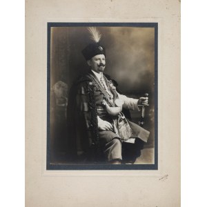 Bractwo Kurkowe we Lwowie] Fotografia Króla Kurkowego Jana Sudhoffa z dedykacją. Lwów, 24/6 1922 r. Fot. Lissa Lwów [Towarzystwo Strzeleckie]