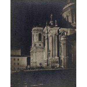 Lwów] Iluminacja Kościoła Bożego Ciała i klasztoru oo. Dominikanów we Lwowie. [Lwów, okres międzywojenny]
