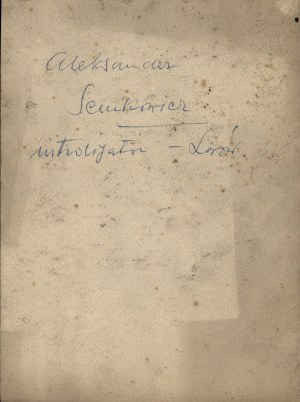 SEMKOWICZ Aleksander] Photograph of Aleksander Semkowicz, Lviv bookbinder [Lviv, interwar period].