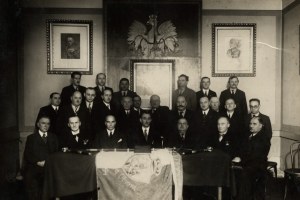 SEMKOWICZ Aleksander] Ceremony for the appointment as honorary Elder of the Guild of Mr. Alexander Semkowicz, Senator of the R. P. on November 23, 1938.
