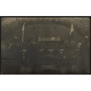 [Warszawa] Uroczystości odsłonięcia pomnika Józefa Poniatowskiego w Warszawie oraz mianowania Ferdynanda Focha na Marszałka Polski. Warszawa 3.V. 1923 r.