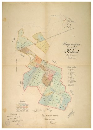 Estate of Jerzy hr. Wodzicki in Kutkorz] MAŁACZYŃSKI Maryan - Manuscript inventory and map of the Estate in Kutkorz, Złoczowski district, belonging since 1907 to Jerzy hr. Wodzicki. [Kutkorz, XII 1912].