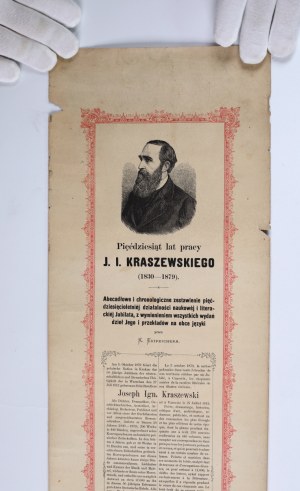 KRASZEWSKI Jozef Ignacy] ESTREICHER Karol - Fifty years of J. I. Kraszewski's work (1830-1879) : an abecadal and chronological account of fifty years of the jubilarian's scientific and literary activity, listing all editions of his works and p