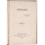 [LĘTOWSKI Ludwik] Miscellanea. Volume I. In Cracow. Published by the Publishing House of Catholic Works. W. Wielogłowski and Jaworski. 1866 [from the library of L. Łętowski, binding with the Ogończyk coat of arms of the Łętowskis].