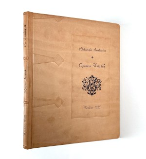 SEMKOWICZ Aleksander - Book binding. Krakow 1926. the Society of Book Lovers [binding by Marek Bauer].