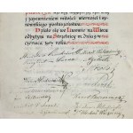Towarzystwo Strzeleckie we Lwowie] Adres ku czci Abp Józefa Bilczewskiego, w obronie przed atakami czasopisma Monitor, Lwów, Strzelnica Miejska, 9 VI 1907 r.