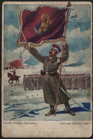 Patriotic postcard. Polish Volunteer Teams. 