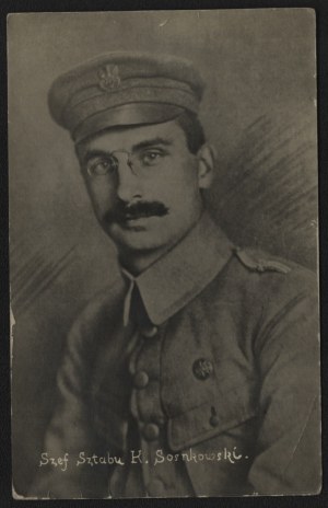 Photograph of Kazimierz Sosnkowski as Chief of Staff of the 1st Brigade of the Polish Legions. Ca 1914.