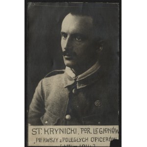 Fotografia Stanisław Tymkowicz-Krynicki (1888-1915), oficera Legionów Polskich.