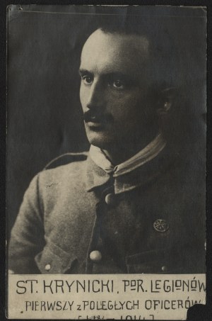 Photograph of Stanislaw Tymkowicz-Krynicki (1888-1915), officer of the Polish Legions.