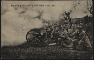 Polish Legions] Artillery of the Polish Legions during the firing of r. 1914-1915.