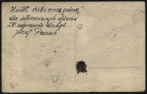 PANAŚ Józef] Huszt 1918. Field Mass for interned officers of the Polish Legions, celebrated by Rev. Cpl. Jozef Panas.