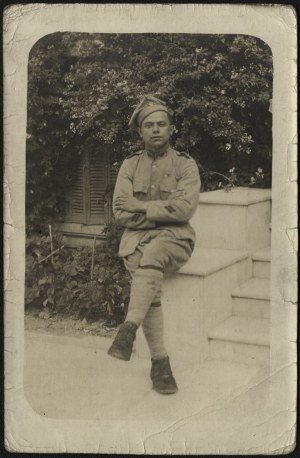 General Joseph Haller's Blue Army] Photograph of a soldier of the Blue Army