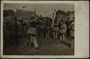 General Jozef Haller during a reunion of members of the Hallerian Association in Poznan combined with a rally of the Blue Squads. Poznan 1929. Photo by Alexander Meyer