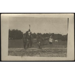 25 Pułk Ułanów Wielkopolskich] Przysięga w 25 PU Wielkopolskich w Prużanie 1924 r.