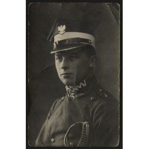 7 Pułk Strzelców Konnych Wielkopolskich] Fotografia żołnierza 7 Pułku Strzelców Konnych. Fot. M. Fabiszewski, Piotrków.
