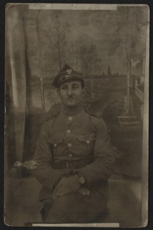 Army of Greater Poland] Photograph of a Greater Poland insurgent. 1919 r.
