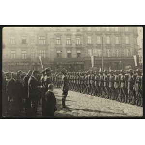 WOJSKO POLSKIE, 58 Pułk Piechoty] Uroczystości w X-tą rocznicę zwycięstwa nad bolszewikami. Poznań 15. VIII. 1930 r.