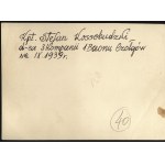 1 Batalion Czołgów Lekkich] Fotografia kpt Stefana Kossobuckiego, ostatniego dowódcy d-ca 3 Kompanii 1 Baonu Czołgów. Przed IX 1939 r.