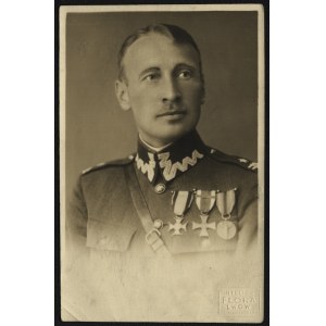 19 Pułk Piechoty Odsieczy Lwowa] Zdjęcie portretowe mjr. Mieczysława Łukoskiego [przed 1936 r.]