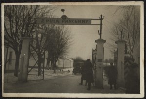 2 Armored Battalion] The entrance gate to the grounds of the 2nd Armored Battalion in Zurawica near Przemysl.