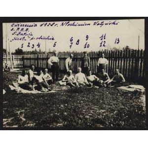 Szkoła Podchorążych Rezerwy Artylerii] Fotografia z ćwiczeń SPRA we Włodzimierzu Wołyńskim. 1928