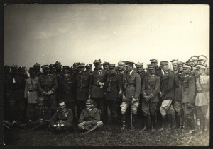 POLISH ARMY] Maneuvers near Pszczyna in September 1924. [Gen. T. Rozwadowski, S. Szeptycki, M. Kuliński, E. Slaski].