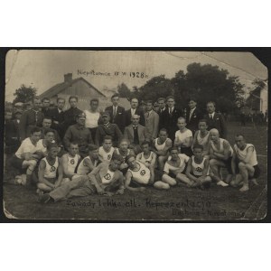 Zawody lekkoatletyczne Reprezentacja. Bochnia-Niepołomice. Niepołomice 17. VI. 1928 r.