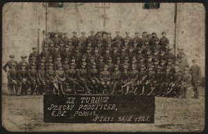 6th Highland Rifle Regiment] XII Turnout of the NCO School of the 6th P. S. Highland Rifles. Stryj 26/IX 1928.