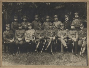Photograph of the Staff of the General Corps Command in Krakow, later OK V Krakow. Kraków 1921.