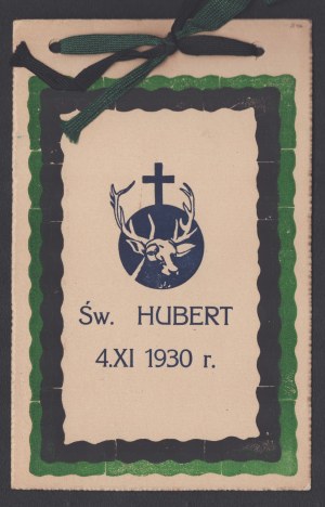 12th Borderland Field Artillery Regiment] Invitation to the traditional St. Hubert's Hunting Run to be held on November 4, 1930.