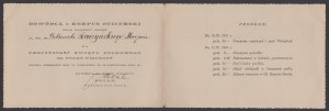 32nd Infantry Regiment, Col. Zygmunt Polak] Invitation to the Regimental Celebration of the 32nd Infantry Regiment, to be held in Modlin, d. November 11, 1931.
