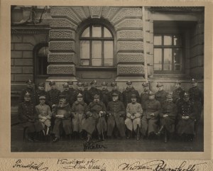 HALLER Józef gen.] Kurs wyższych dowódców artylerii. Warszawa, luty-marzec 1925 r. Autograf gen. J. Hallera, gen. A. Kowalewskiego