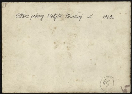 MARYNARKA WOJENNA] Ołtarz polowy Flotylli Pińskiej z ok. 1928 r.