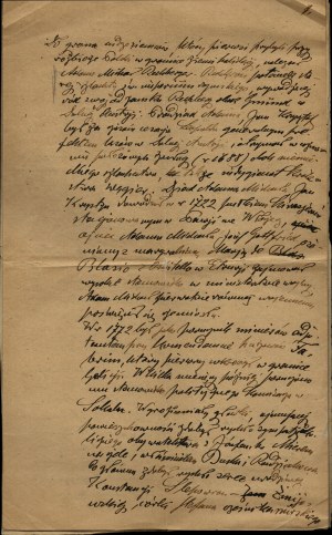 CHOŁODECKI-BIAŁYNIA Józef] Excerpt from the manuscript of Jozef Bialyn-Cholodecki for the publication 