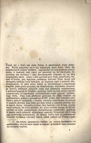 KANTECKI Klemens - Franciszek Maksymilian Ossoliński Podskarbi Wielki Koronny by [...]. Printed from the Warsaw Library of 1879. Warsaw 1880. printed by J. Berger, Elektoralna N. 14.