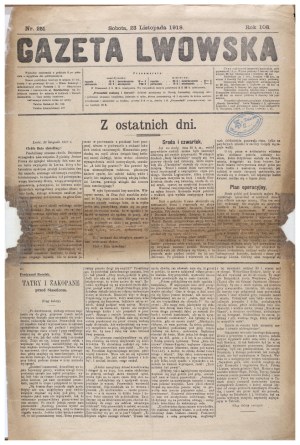 Battle for Lviv] From the last days. Lviv, November 22, 1918. 