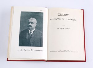 BADECKI Karol - The collection of Boleslaw Orzechowicz. Lviv 1922. publishing house of the National Museum named after King John III.