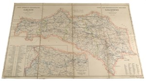 GALICIA] Mining and industrial map of Galicia, by Dr. Stanislaw Olszewski. Vienna [1910].