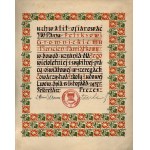 GROMNICKI Feliks herbu Prawdzic] Adres XL Walnego Zjazdu Towarzystwa Szkoły Ludowej we Lwowie informujący o ofiarowaniu Feliksowi Gromnickiemu pieścienia pamiątkowego w dowód uznania jego zasług. Lwów 13 XI 1937 r.