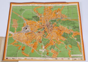 HORBAY Plan of Lviv with a guide. New Advertisement. Lviv 1935.