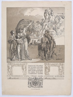 World War I] Commemorative diploma to the 