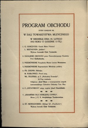 Jubilee of Zygmunt Krasinski in Lviv. 1812-1912. from the printing house of the Ossoline National Institute.