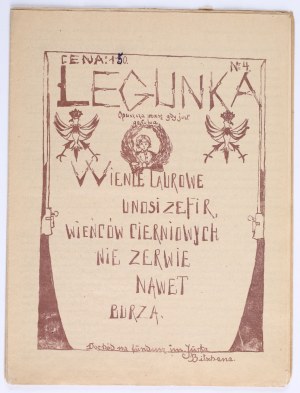 Women's Voluntary Legion] Legunka : leaves the press when it will : not putting a dam on charity, surplus earmarked for Jurek Bitschan fund. Numbers 1, 4, 5, 7 and 9. Lviv 1919.Lit. Akc. Tow. Lviv