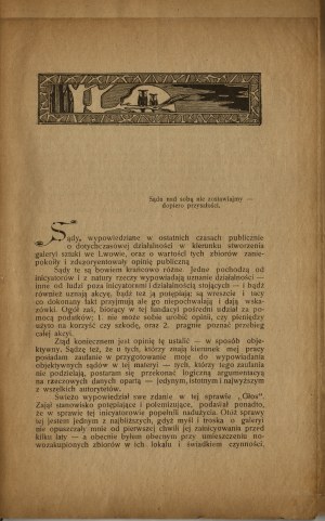 OLSZEWSKI Marian - Quousque tandem : on the Municipal Picture Gallery in Lviv : a commentary on today's artistic culture of Lviv. Lviv [1907]. Printed by W. Olszewski