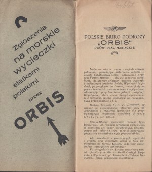Orbis] Lviv Information Guide. Orbis circulation, Lviv, pl. Mariacki 5 [1930s].